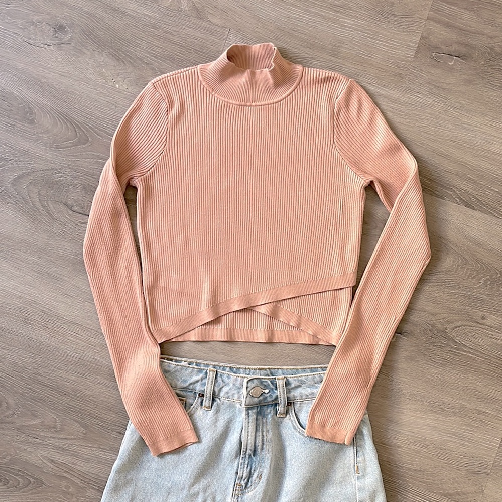 Turtleneck Juniors Sweater Top